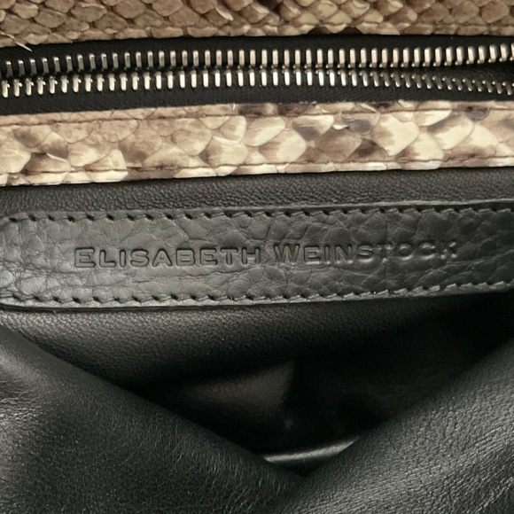 Elisabeth Weinstock Tokyo Cross-Body Bag Natural Taupe Snakeskin - Picture 14 of 16